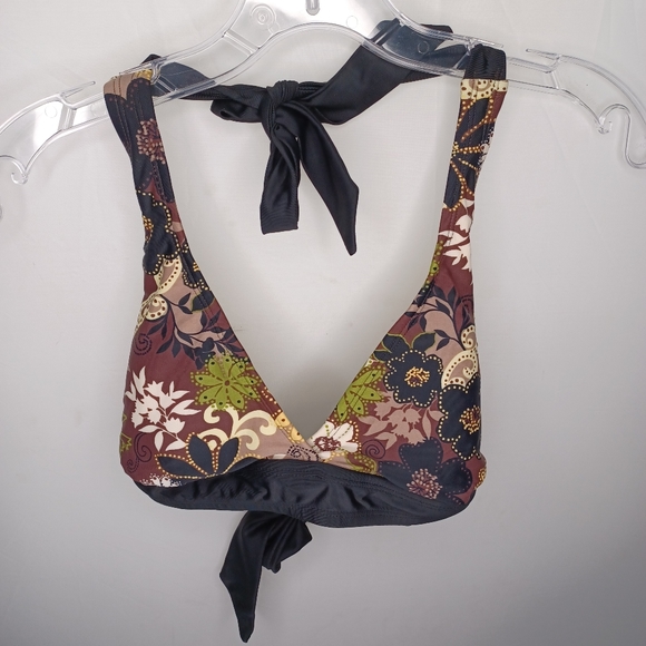 Athleta Halter Swim Bikini Top Floral - Picture 1 of 4